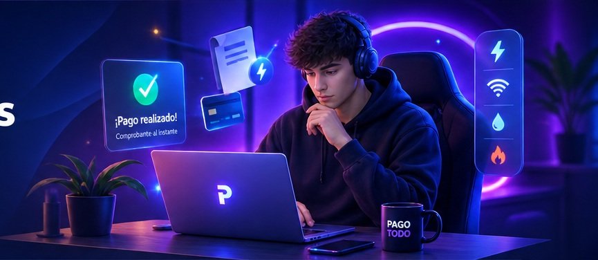 Persona realizando un pago online desde una notebook